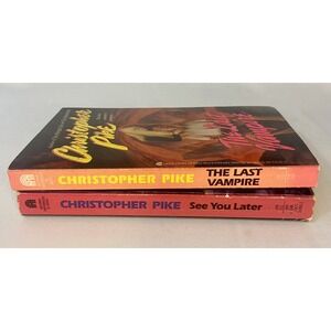 VTG 90s CHRISTOPHER PIKE Paperback‎ Lot YA HORROR The Last Vampire/See You Later